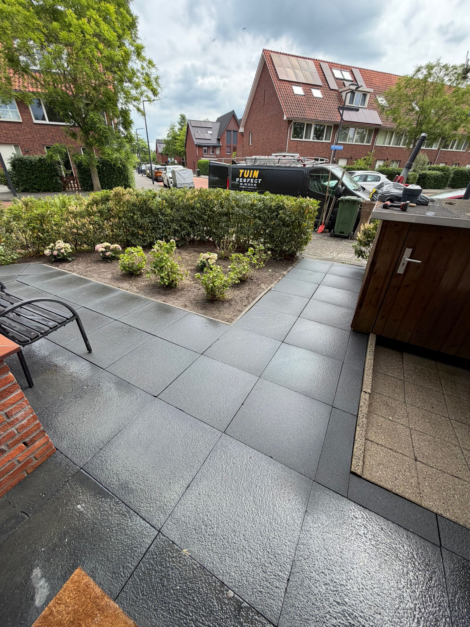 Voortuin in aanleg